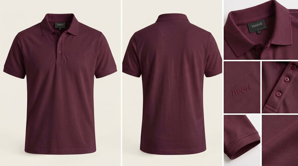 Men's Classic Polo Shirt Burgundy